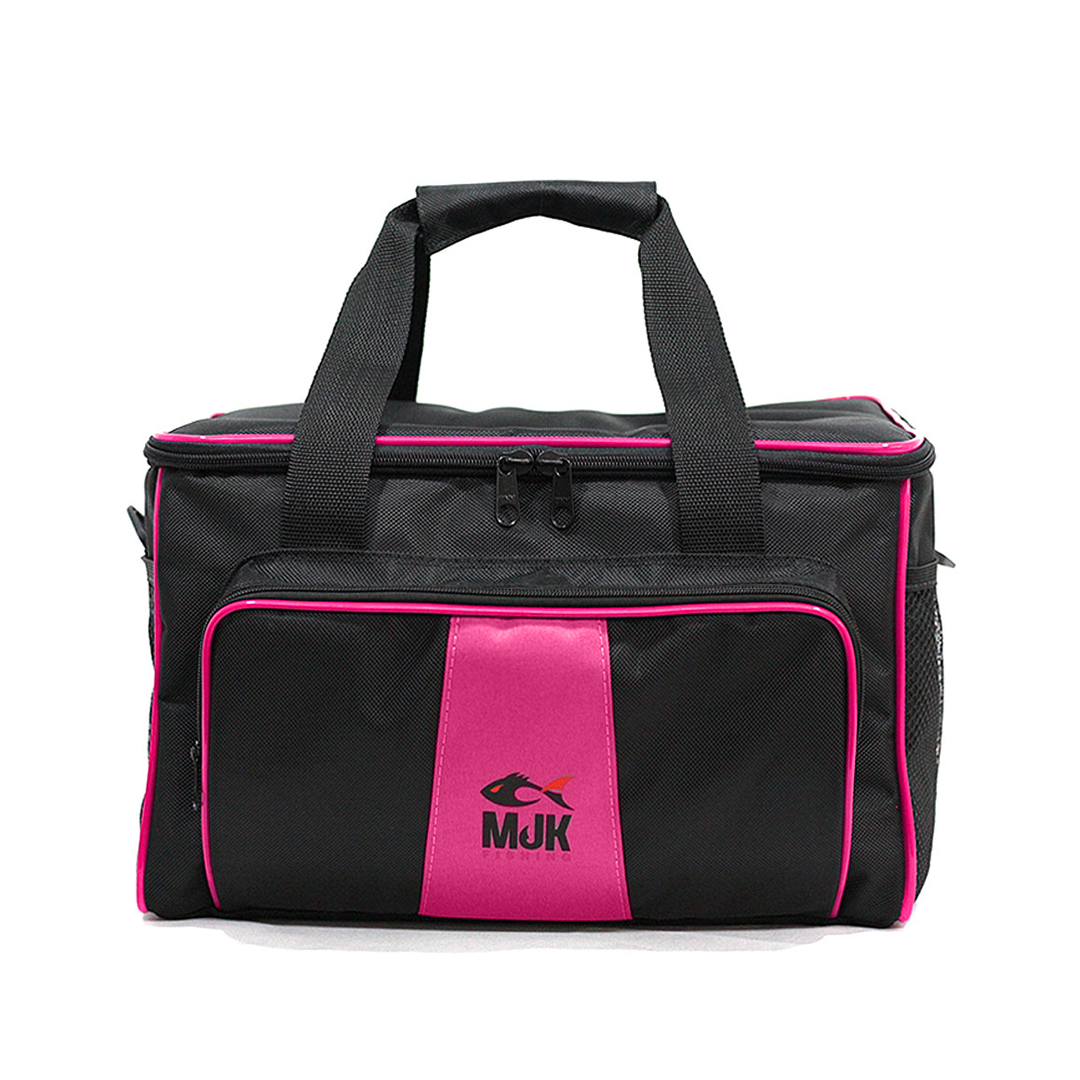 Bolsa de Pesca Amazônia MJK Preto com Rosa